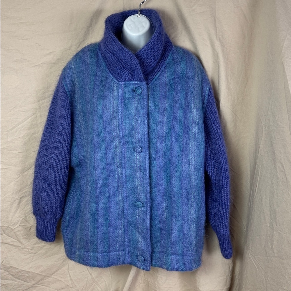 Donegal Design handwoven mohair and wool women’s vintage jacket coat